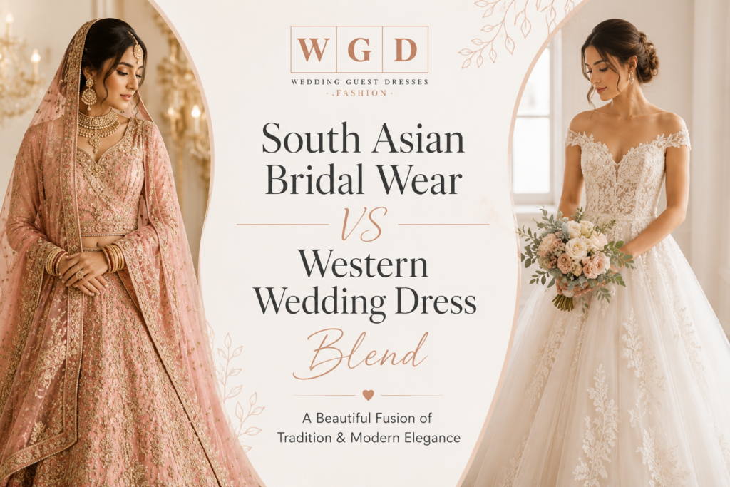 South Asian Bridal Wear vs. Western Wedding Dress How to Blend Both