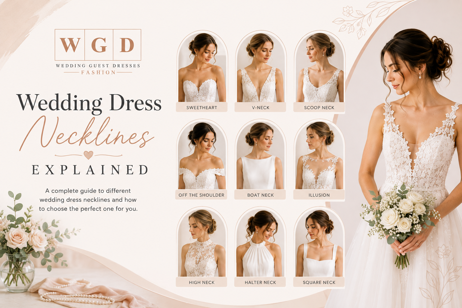 Wedding Dress Necklines Explained Find Your Perfect Match