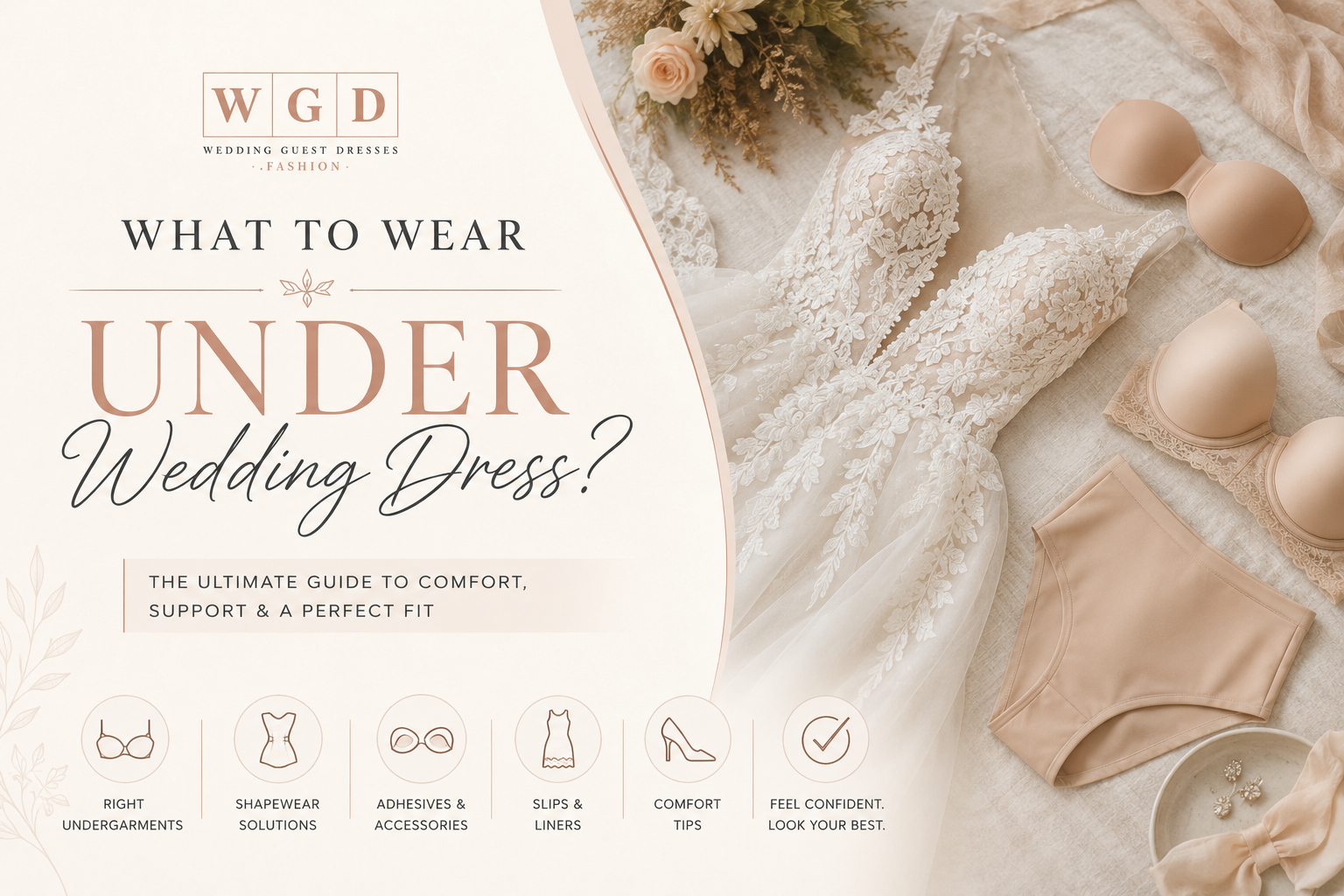 What to Wear Under a Wedding Dress A Guide by Dress Style