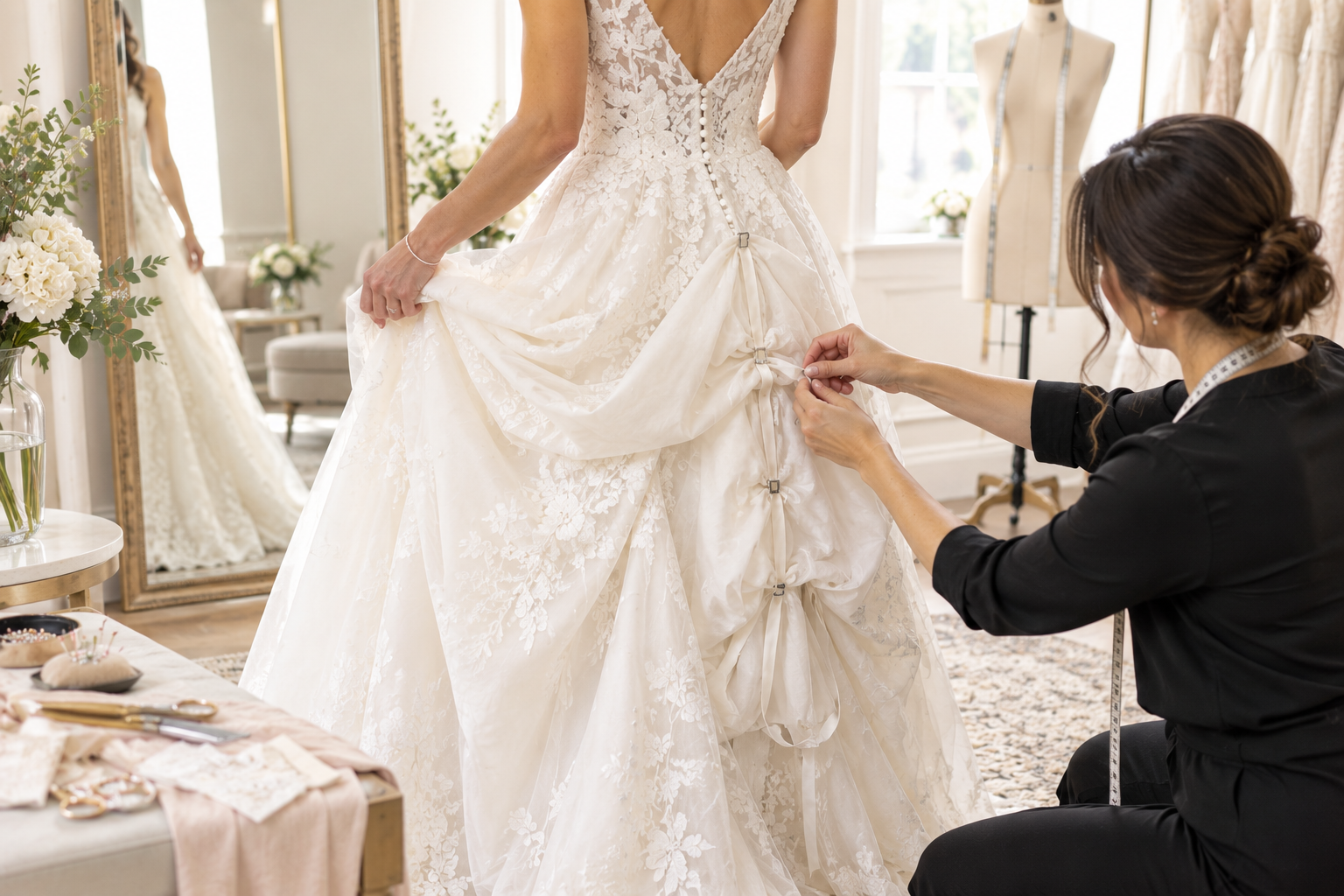 Common Wedding Dress Bustle Mistakes