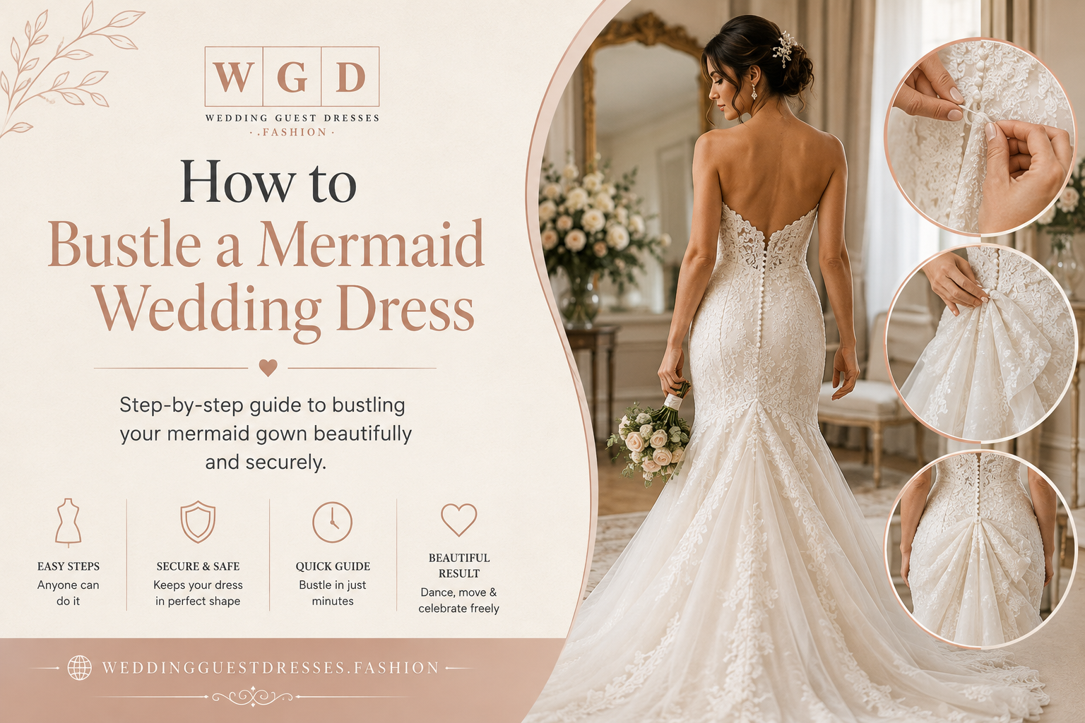 How to Bustle a Mermaid Wedding Dress A Step-by-Step Guide