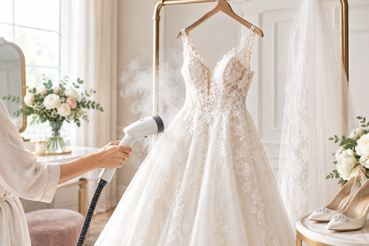 Steam Your Wedding Dress