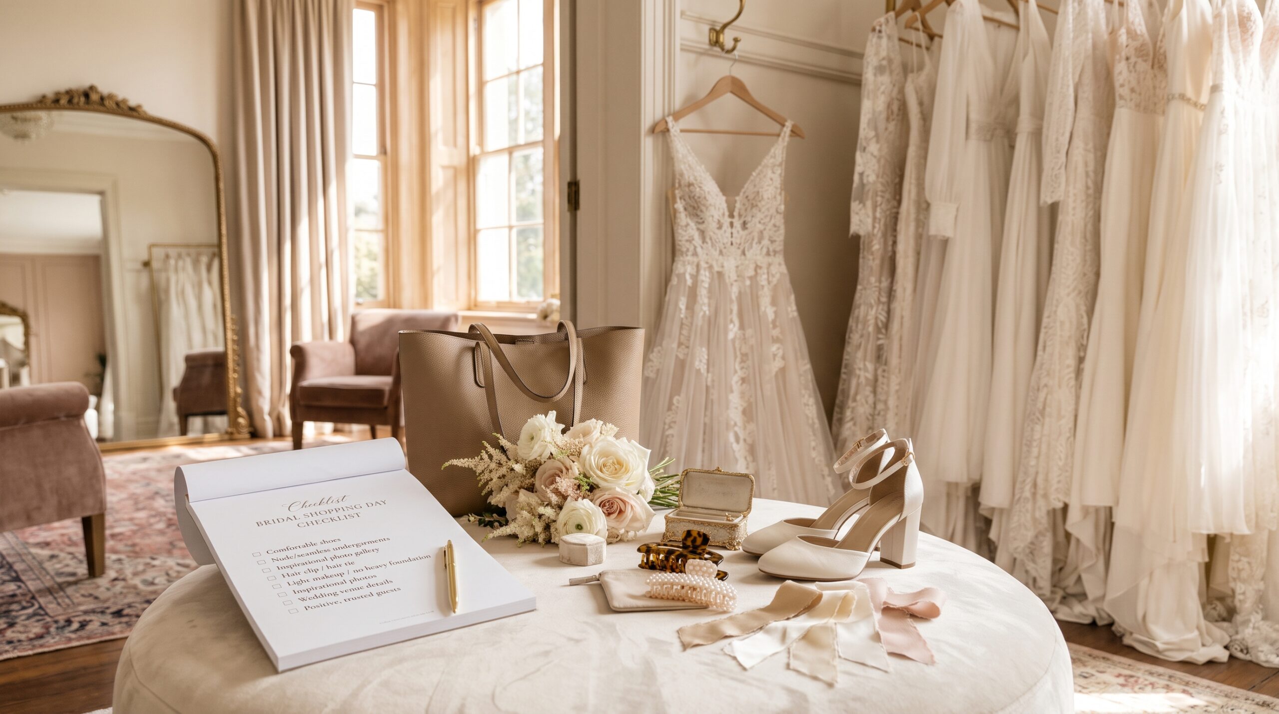 Final Wedding Dress Shopping Day Checklist